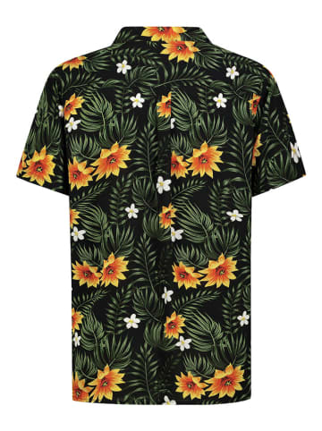 Sublevel Hemd in Schwarz/ Grün/ Orange