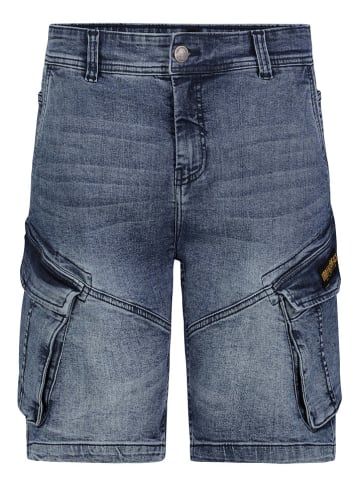 Sublevel Jeans-Cargobermudas in Dunkelblau