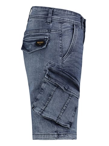 Sublevel Jeans-Cargobermudas in Dunkelblau