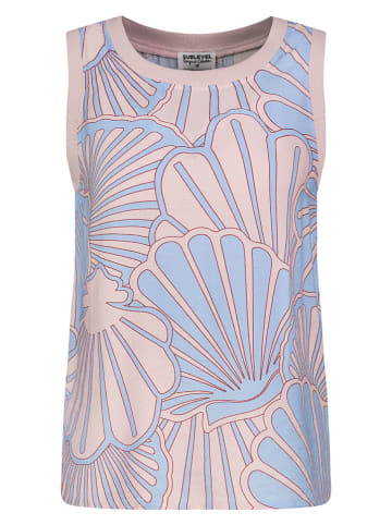 Sublevel Blusentop in Rosa/ Hellblau