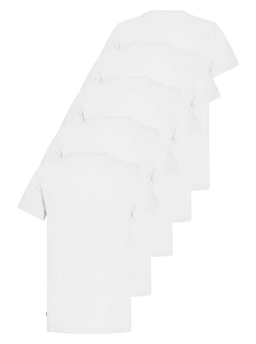 Sublevel 5-delige set: shirts wit