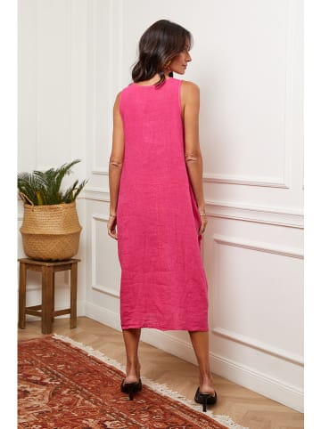 La Compagnie Du Lin Linnen jurk roze