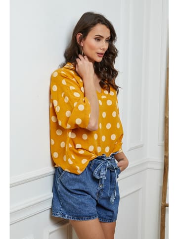 La Compagnie Du Lin Leinen-Bluse "Amoura" in Gelb