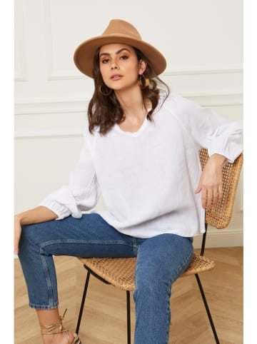 Joséfine Linnen blouse "Celiane" wit