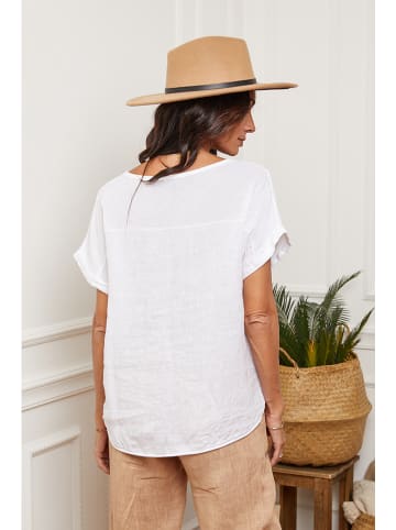 Fleur de Lin Leinen-Shirt "Fabioza" in Weiß