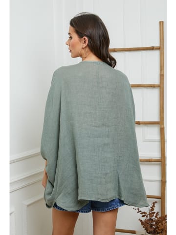 Fleur de Lin Lniana bluzka w kolorze khaki