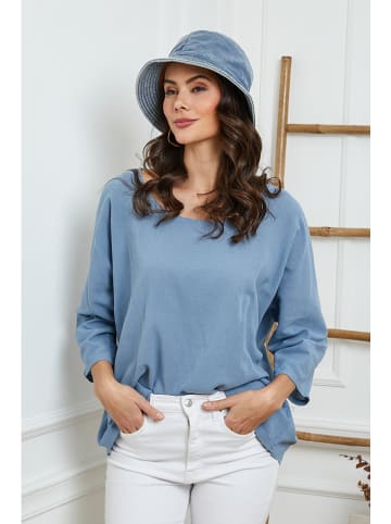 La Compagnie Du Lin Blouse lichtblauw