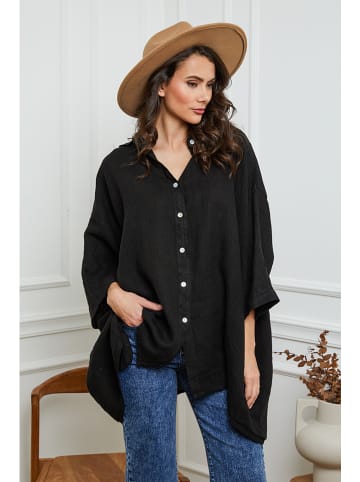 Joséfine Linnen blouse zwart