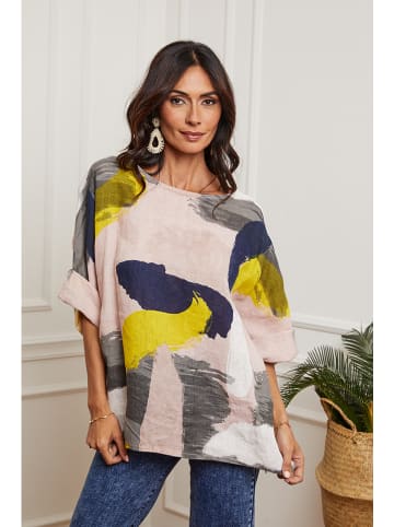 Fleur de Lin Leinen-Bluse "Krik" in Rosa