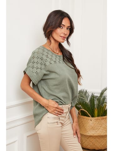 Fleur de Lin Koszulka "Lutarce" w kolorze khaki