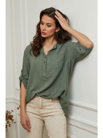 Fleur de Lin Blouse "Msof" kaki