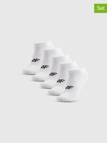4F 5-delige set: sokken wit