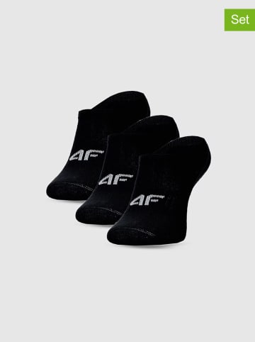 4F 3-delige set: sokken zwart