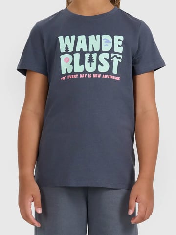 4F Koszulka w kolorze szarym