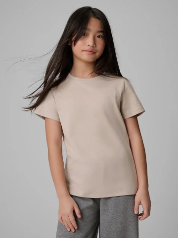 4F Koszulka w kolorze beżowym