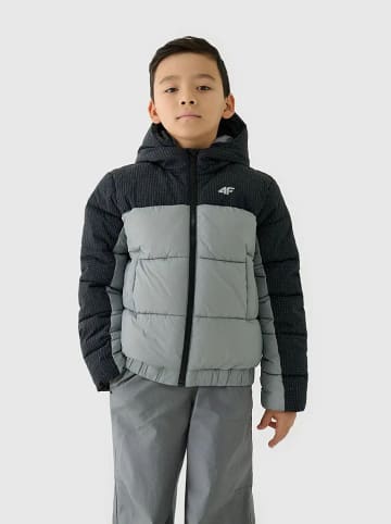 4F Kurtka puchowa w kolorze szarym