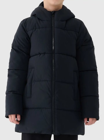 4F Donzen mantel zwart