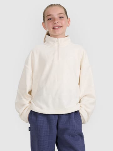 4F Fleecepullover in Creme