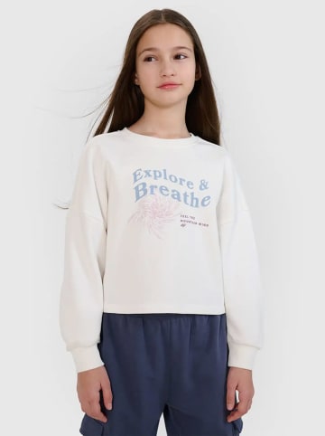 4F Bluza w kolorze kremowym