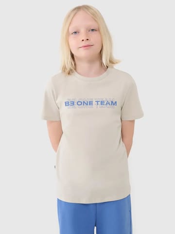 4F Shirt in Beige/ Blau