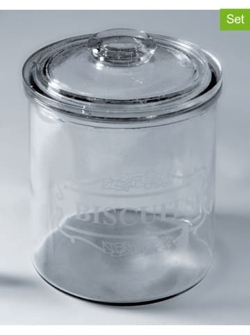 Anticline 4-delige set: voorraadglazen transparant - (H)17 x Ø 13 cm