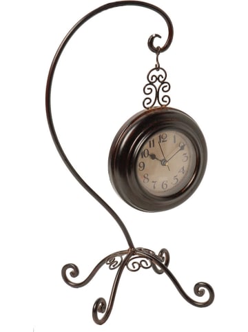 Anticline Zegar stojący w kolorze brązowym - wys. 26 x Ø 13 cm