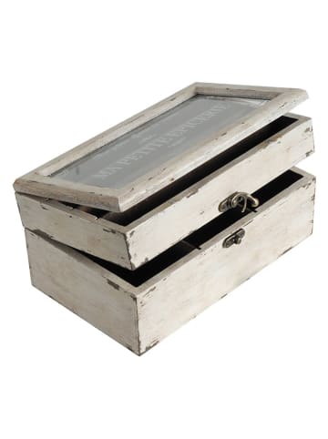 Anticline Aufbewahrungsbox "Ma Petite épicerie" in Creme - (B)25 x (H)12 cm