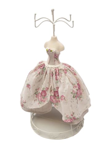 Anticline Schmuckständer in Creme/ Rosa - (B)18 x (H)38 cm