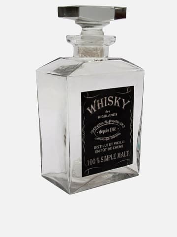 Anticline Butelka w kolorze czarnym do whisky - 12 x 21 x 8 cm