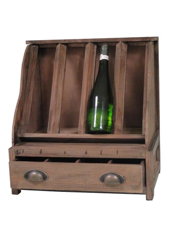 Anticline Regał w kolorze brązowym do wina - 47,5 x 50,5 x 29,5 cm