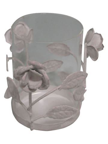 Anticline Teelichthalter in Grau - (H)10 x Ø 7,5 cm