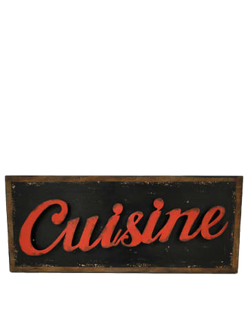 Anticline Decoratief schild zwart/rood