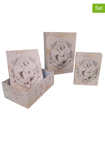 Anticline 3-delige set: opbergdozen lichtroze