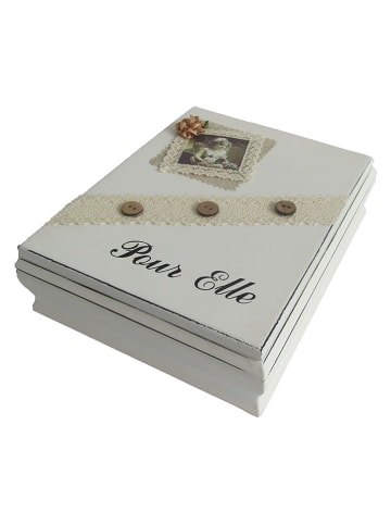 Anticline Pojemnik "Pour Elle" w kolorze białym - 18,5 x 7 x 24 cm