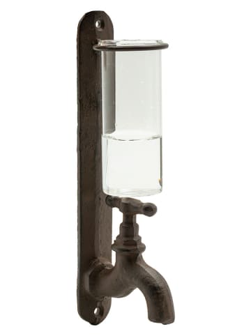 Anticline Regenmesser in Braun - (H)21 cm