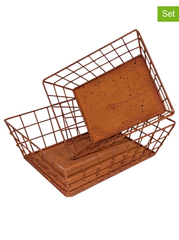 Anticline 2er-Set: Aufbewahrungskörbe in Braun