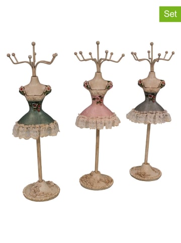 Anticline Stojaki (3 szt.) ze wzorem na biżuterię  - wys. 25 cm