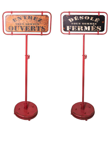 Anticline Decoratieve afbeelding rood - (B)52 x (H)99 cm