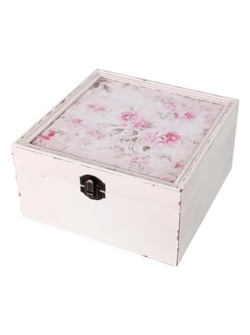 Anticline Aufbewahrungskiste in Weiß - (B)18,5 x (H)9,5 x (T)18,5 cm