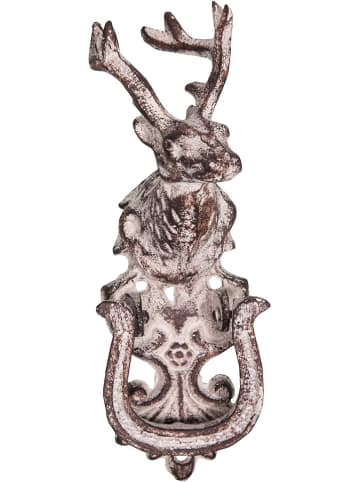 Anticline Wanddeko in Weiß/ Braun - (B)7,5 x (H)23,5 cm