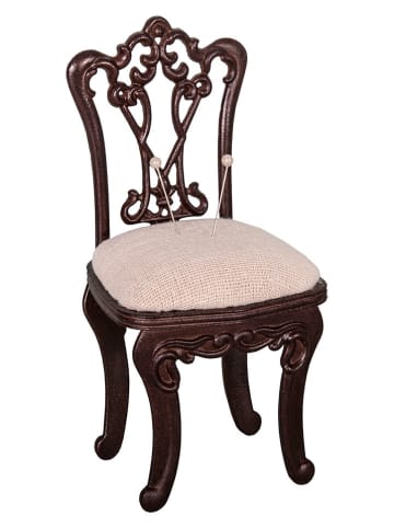 Anticline Nadelkissen Creme/ Braun - (B)7 x (H)14,5 x (T)6 cm