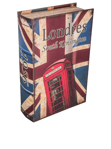 Anticline Figurka dekoracyjna w kolorze niebiesko-czerwonym - 18 x 27 cm