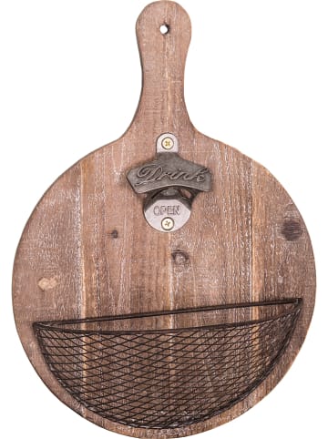 Anticline Wandflaschenöffner in Braun - (B)24 x (H)34 x (T)9,5 cm