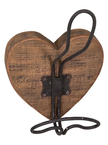 Anticline Wieszak ścienny w kolorze jasnobrązowo-czarnym - 15 x 24 x 14 cm