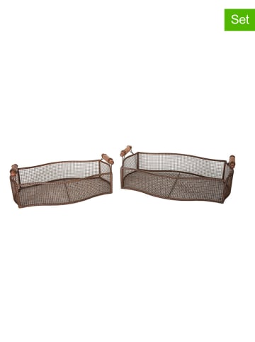 Anticline 2er-Set: Aufbewahrungskörbe in Braun