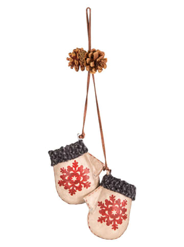 Anticline Zawieszka dekoracyjna w kolorze kremowo-szarym - dł. 36 cm