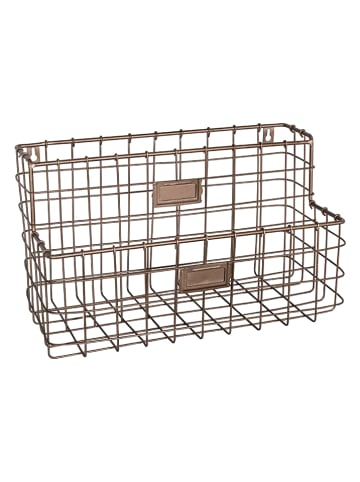 Anticline Wandkorb in Messing - (B)35 x (H)21 x (T)17 cm