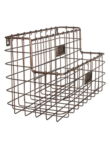 Anticline Wandkorb in Messing - (B)35 x (H)21 x (T)17 cm