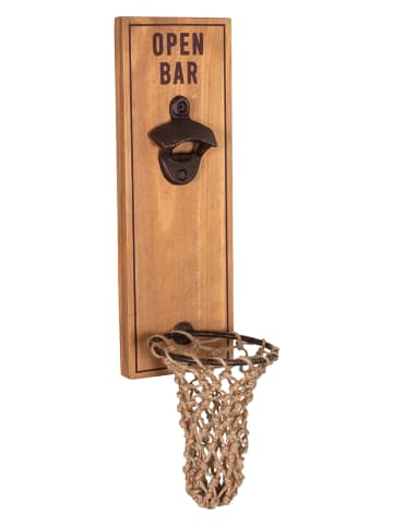 Anticline Wandflaschenöffner in Hellbraun - (B)10 x (H)40 x (T)13 cm