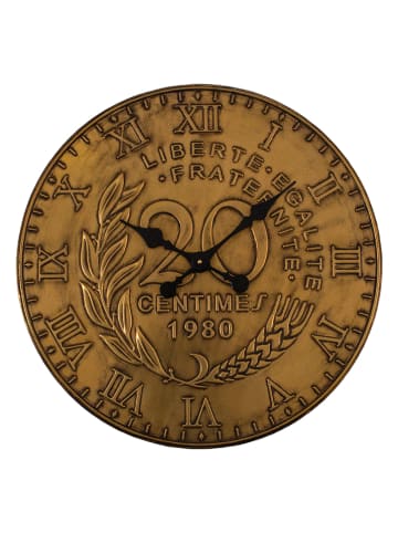 Anticline Wanduhr in Gold - Ø 60 cm